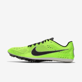 Nike Zoom Victory 3 - Férfi Futócipő - Zöld/Platina/Metal/Fekete